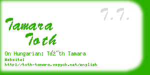 tamara toth business card
